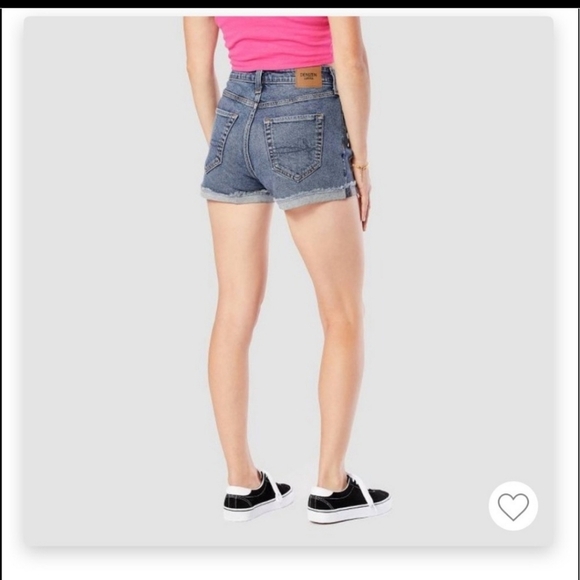 Levi's Denizen Denim Mom Shorts Size 32 - Picture 2 of 7